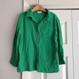 Cotton On Kids Green Button-Up Shirt